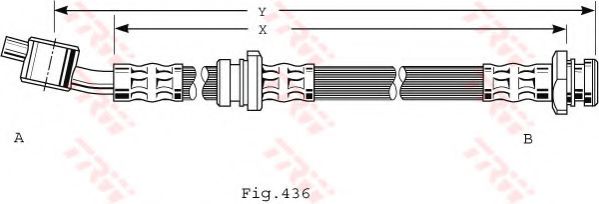 Тормозной шланг TRW PHD480