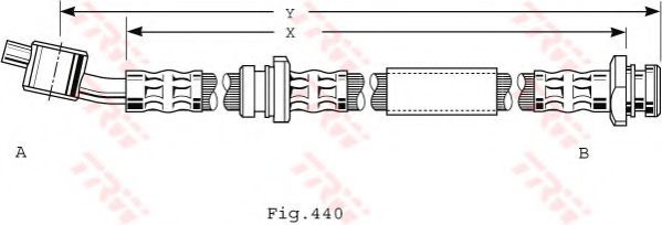 Тормозной шланг TRW PHD487