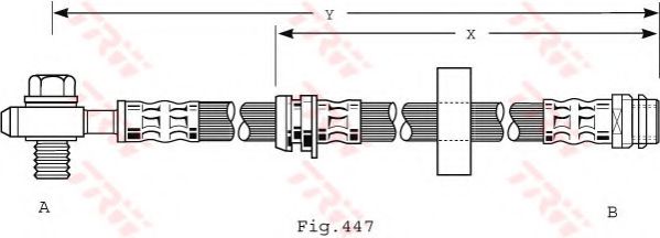 Тормозной шланг TRW PHD489