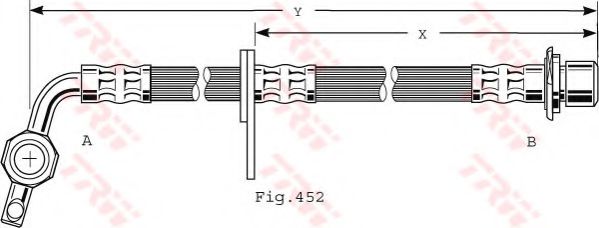 Тормозной шланг TRW PHD496