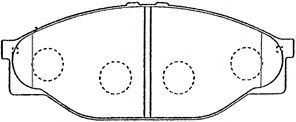 Тормозные колодки AISIN A1N049