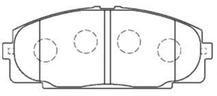 Тормозные колодки AISIN A1N050