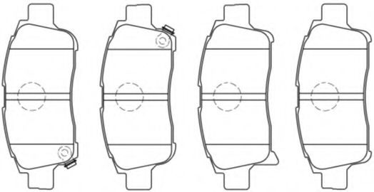 Тормозные колодки AISIN A1N068