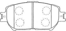Тормозные колодки AISIN A1N073