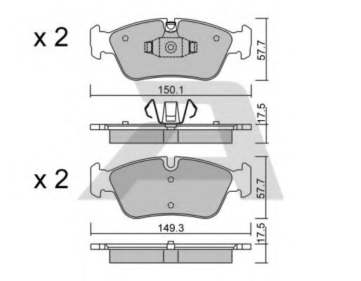 Тормозные колодки AISIN BPBM-1003