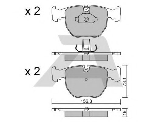 Тормозные колодки AISIN BPBM-1004