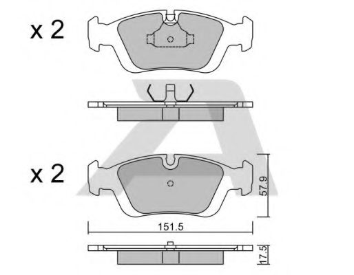 Тормозные колодки AISIN BPBM-1005