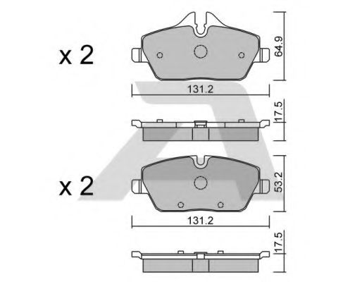 Тормозные колодки AISIN BPBM-1006
