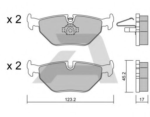 Тормозные колодки AISIN BPBM-2001