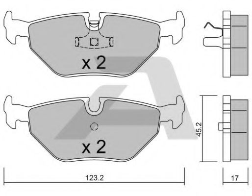Тормозные колодки AISIN BPBM-2003