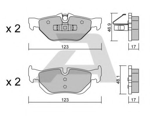Тормозные колодки AISIN BPBM-2006
