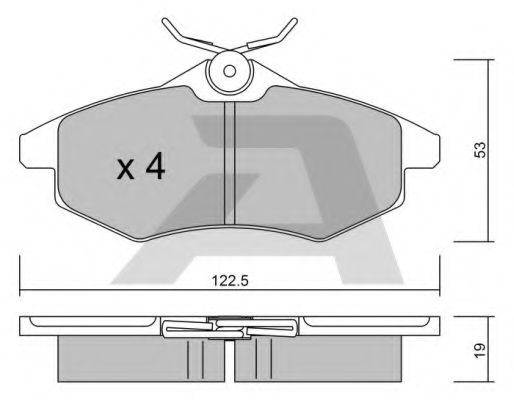 Тормозные колодки AISIN BPCI-1001