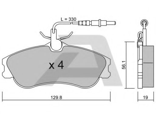 Тормозные колодки AISIN BPCI-1003