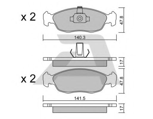 Тормозные колодки AISIN BPCI-1004