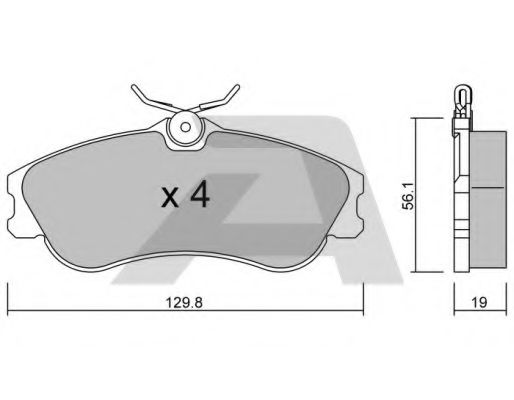 Тормозные колодки AISIN BPCI-1005