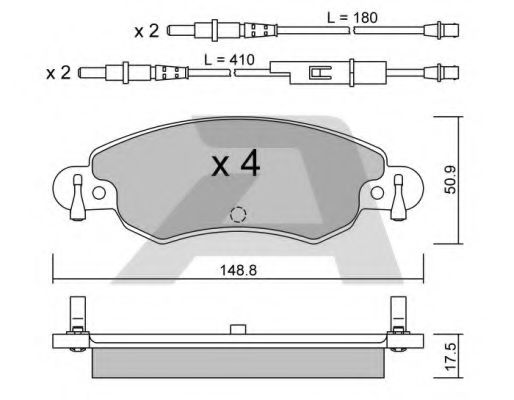 Тормозные колодки AISIN BPCI-1006