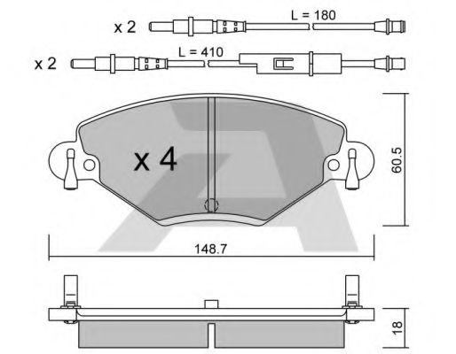 Тормозные колодки AISIN BPCI-1007