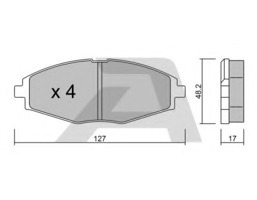 Тормозные колодки AISIN BPDO-1001