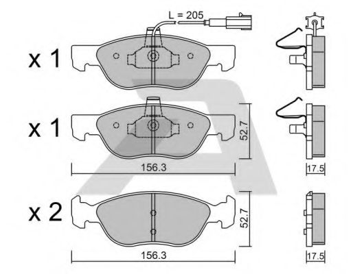Тормозные колодки AISIN BPFI-1003