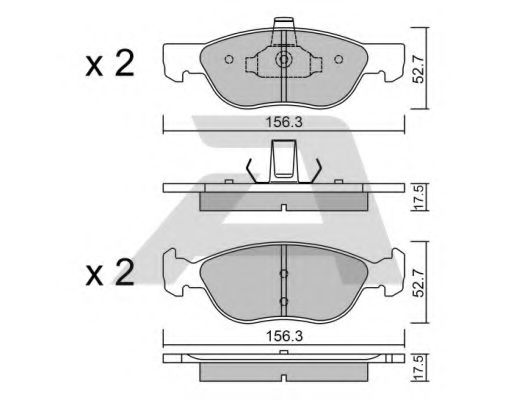 Тормозные колодки AISIN BPFI-1004
