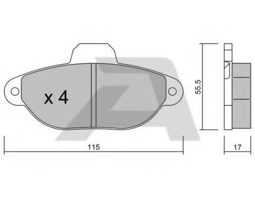 Тормозные колодки AISIN BPFI-1006