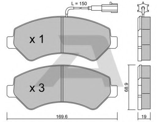 Тормозные колодки AISIN BPFI-1008
