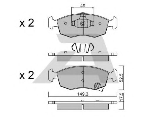 Тормозные колодки AISIN BPFI-1009