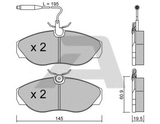 Тормозные колодки AISIN BPFI-1011