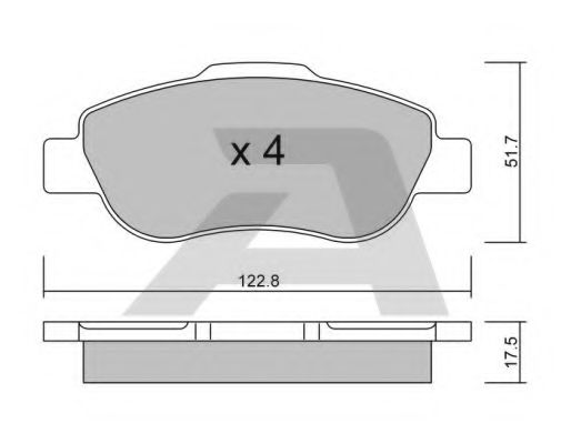 Тормозные колодки AISIN BPFI-1016