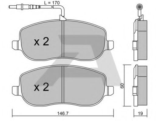 Тормозные колодки AISIN BPFI-1023