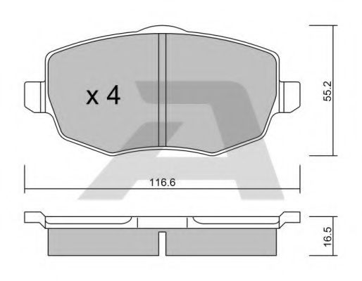 Тормозные колодки AISIN BPFI-1031