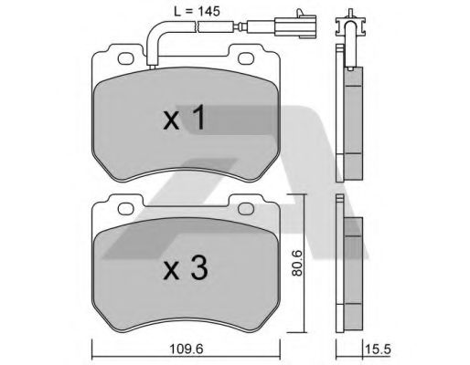 Тормозные колодки AISIN BPFI-1034