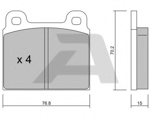 Тормозные колодки AISIN BPFI-1037