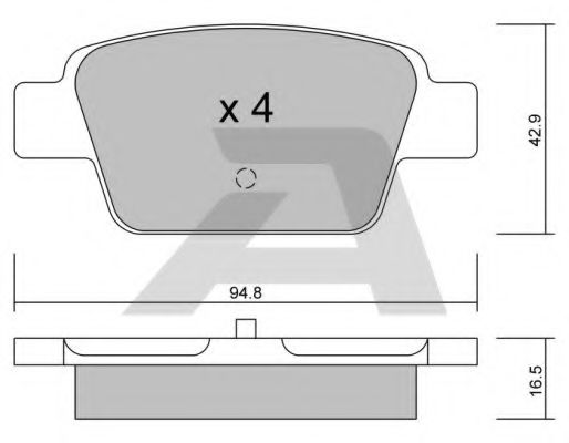 Тормозные колодки AISIN BPFI-2003