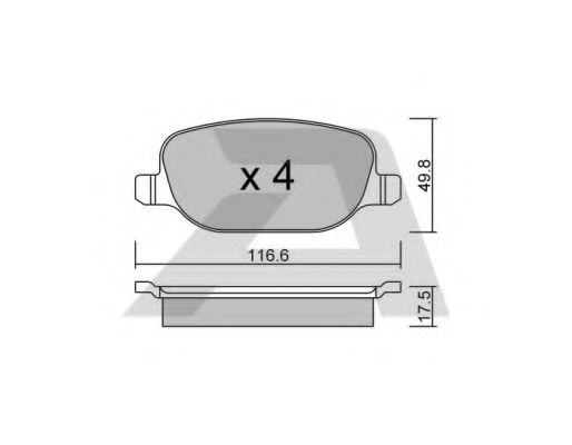 Тормозные колодки AISIN BPFI-2006
