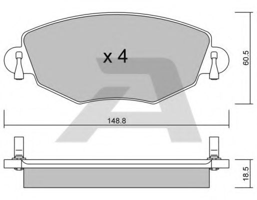 Тормозные колодки AISIN BPFO-1005
