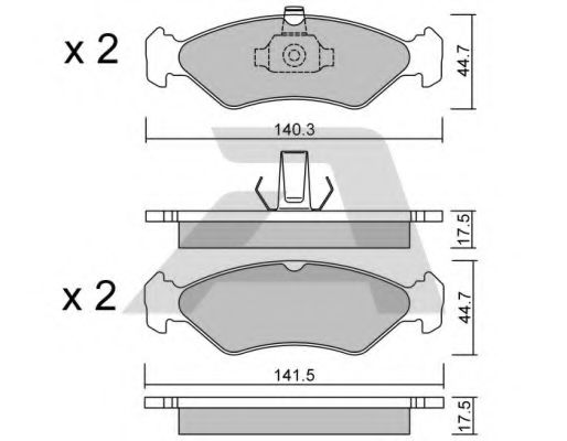 Тормозные колодки AISIN BPFO-1011