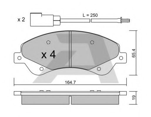 Тормозные колодки AISIN BPFO-1013