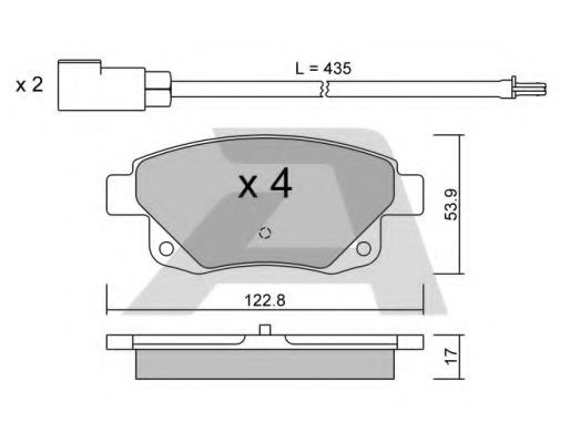Тормозные колодки AISIN BPFO-2005
