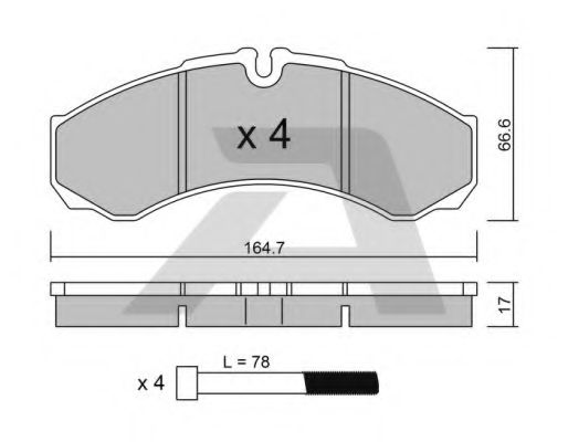 Тормозные колодки AISIN BPIV-1002