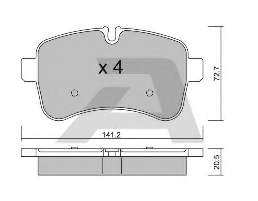 Тормозные колодки AISIN BPIV-2001