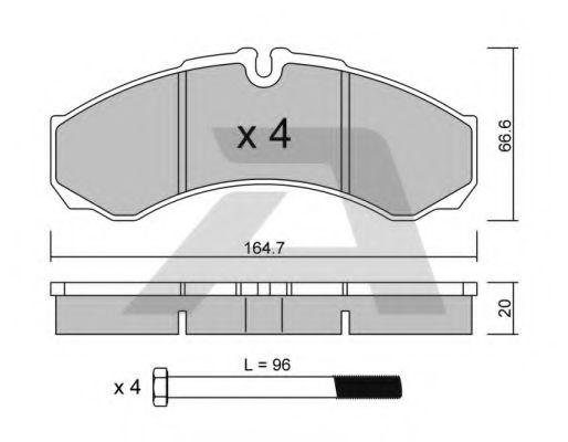 Тормозные колодки AISIN BPIV-2002