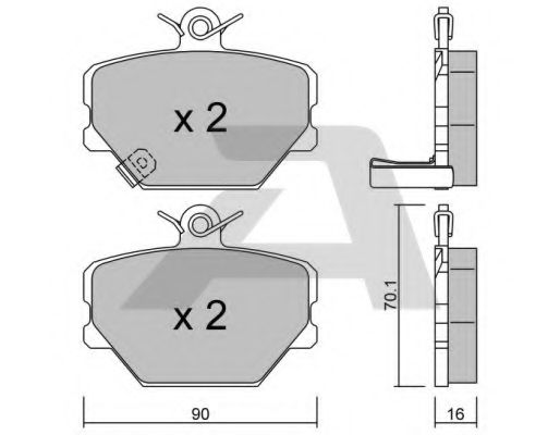 Тормозные колодки AISIN BPMB-1001