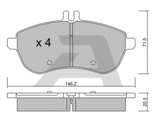 Тормозные колодки AISIN BPMB-1002