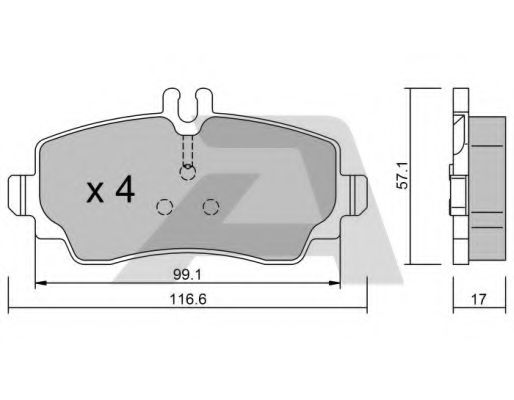 Тормозные колодки AISIN BPMB-1003
