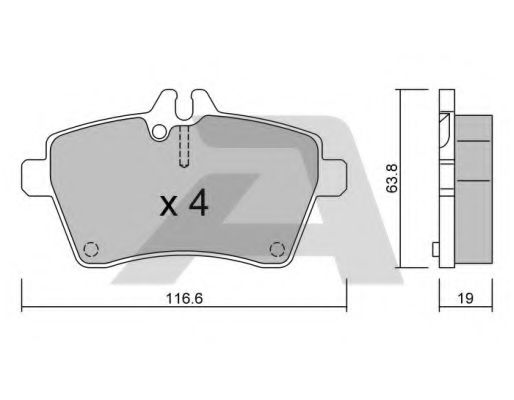 Тормозные колодки AISIN BPMB-1005