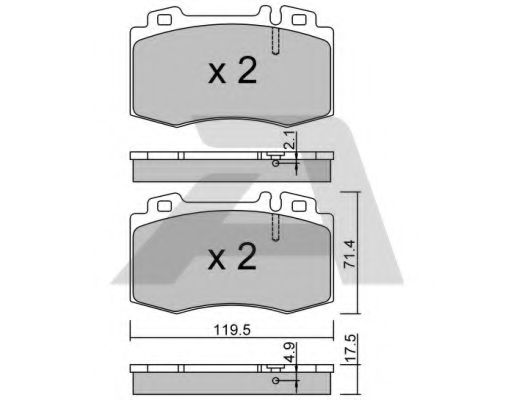 Тормозные колодки AISIN BPMB-1006