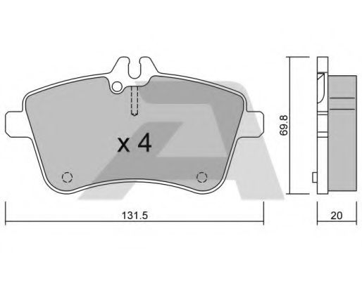 Тормозные колодки AISIN BPMB-1008