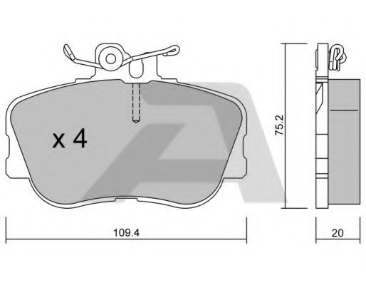 Тормозные колодки AISIN BPMB-1009