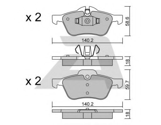 Тормозные колодки AISIN BPMB-1010